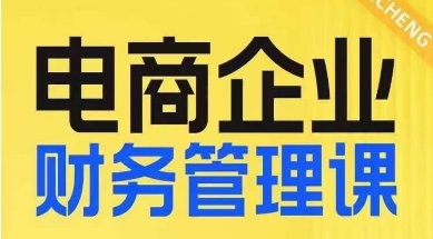 电商企业财务管理线上课，为电商企业规划财税网赚项目-副业赚钱-互联网创业-资源整合老八网赚